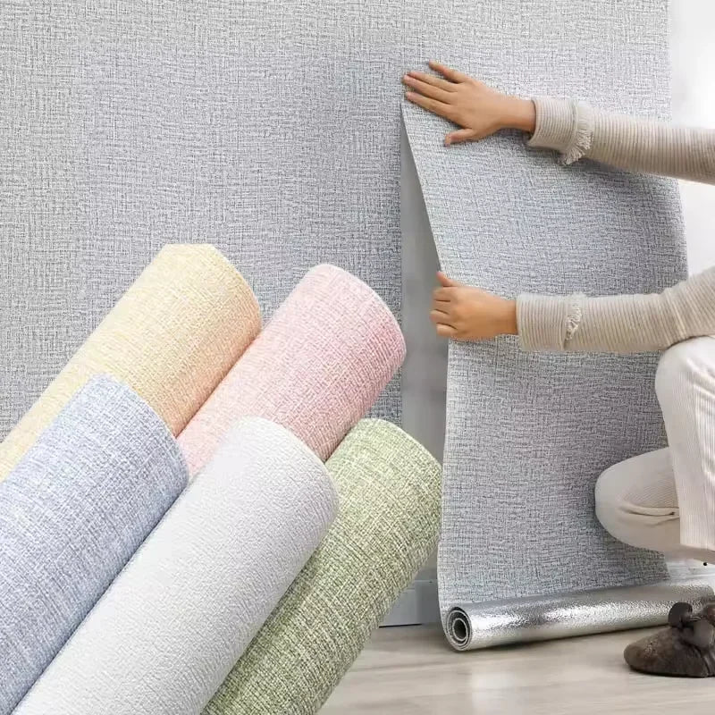 3D Linen Foam Peel & Stick Wallpaper | 50cm x 10m Waterproof