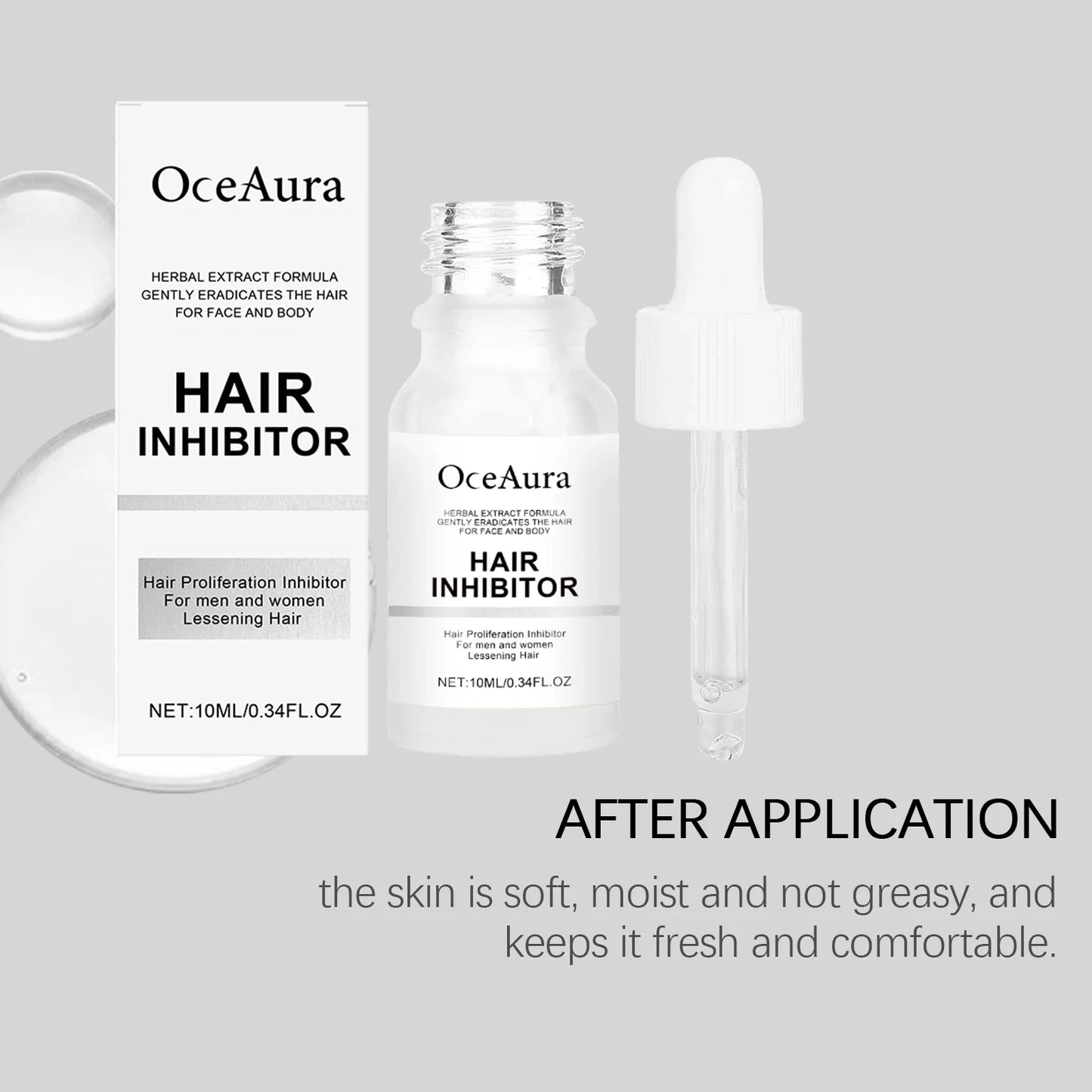 OceAura Hair Removal Serum – Gentle, Moisturizing, 10ml