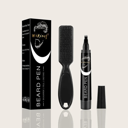 Waterproof Beard Filler Pen & Brush Set – Hair Enhancer Pencil Beard Filler Pen Oasis Select Pen-Comb-2set