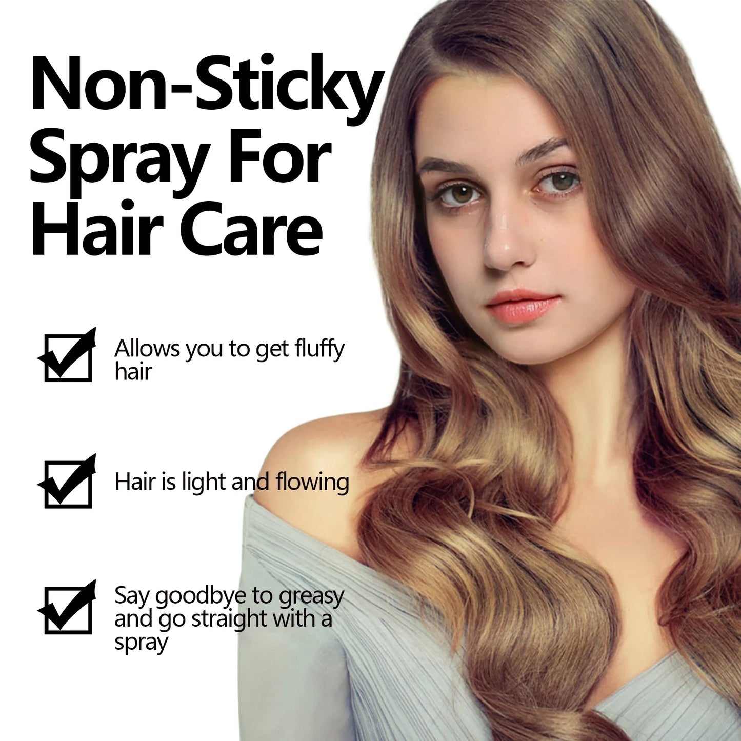 EELHOE Anti-Frizz Hair Spray – Silky, Fluffy & Shine