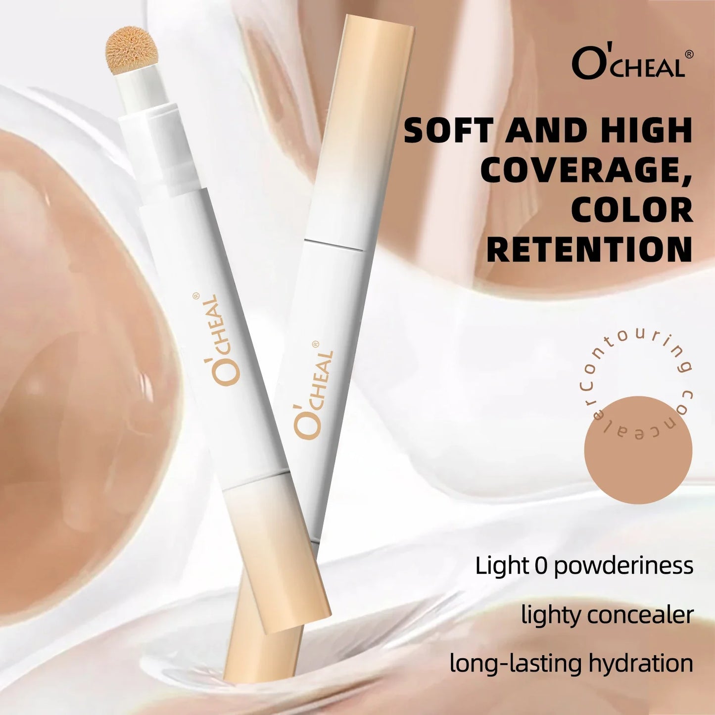 O'Cheal 3-Color Concealer Pen – Waterproof & Long-Lasting