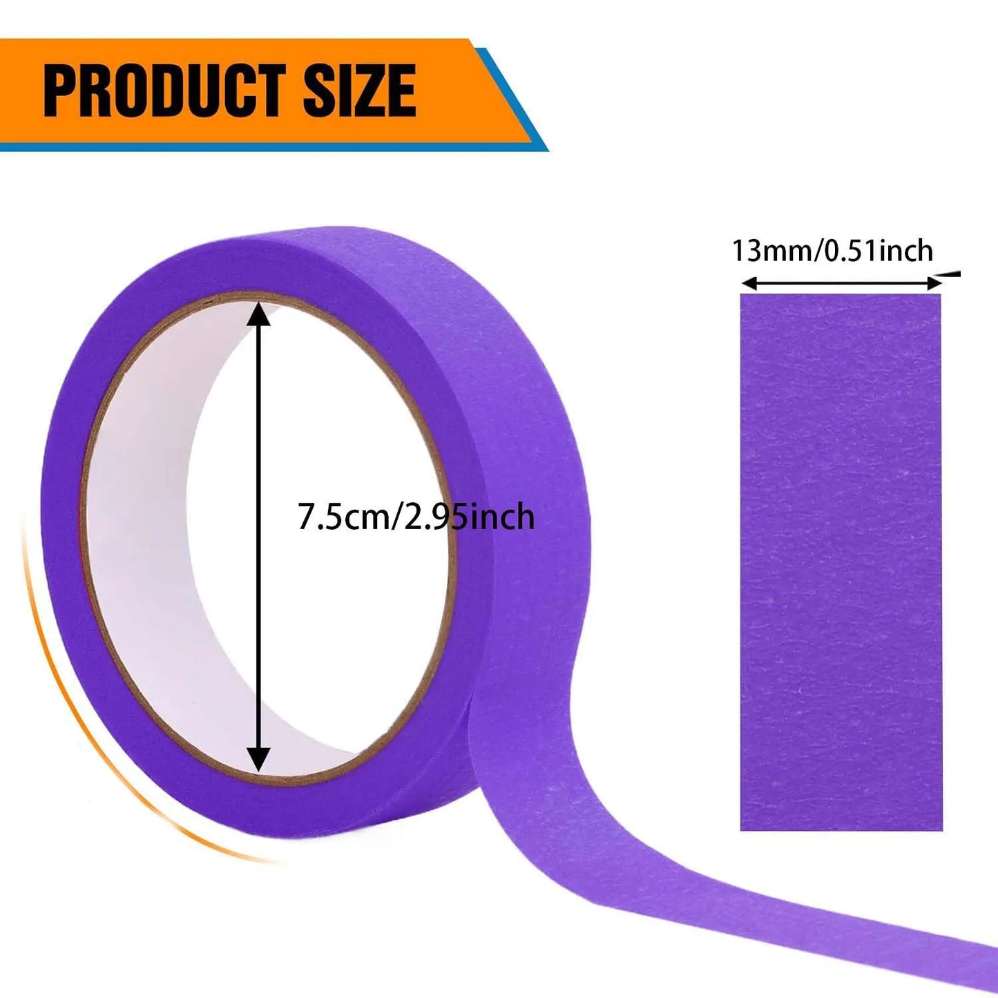 20M Colored Masking Tape for Artists, Painters & Crafts