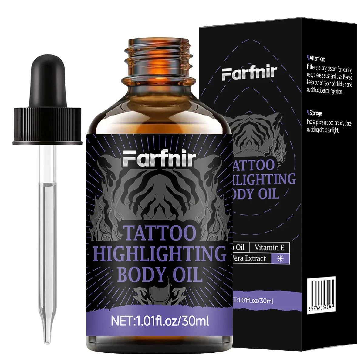 Hllozzi Tattoo Highlighting Oil – Brightens & Nourishes Skin