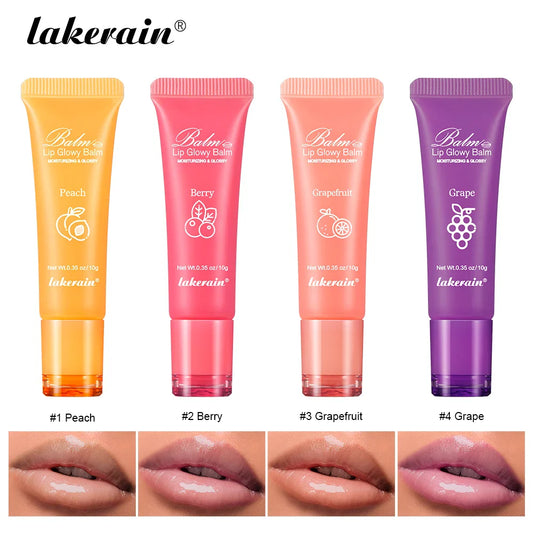 Lakerain Lip Glowy Balm – Sheer Tinted Moisturizing Lip Gloss Tinted Lip Balm Oasis Select