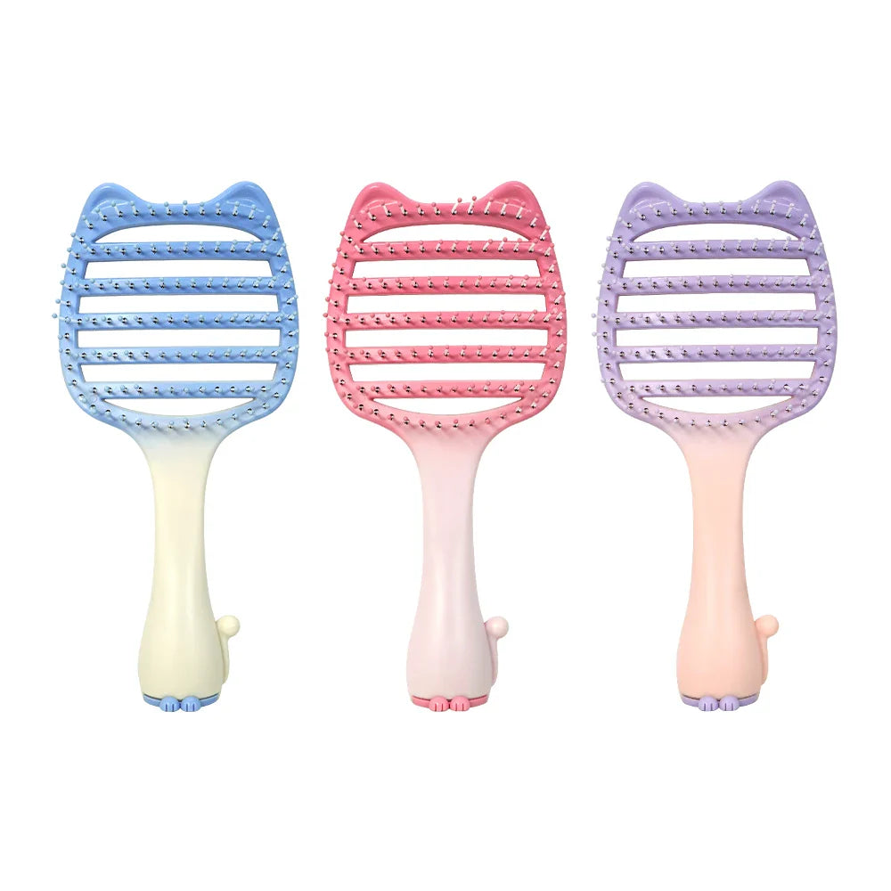 Cat Ear Detangler Comb – Anti-Static Wet & Dry Hair Brush