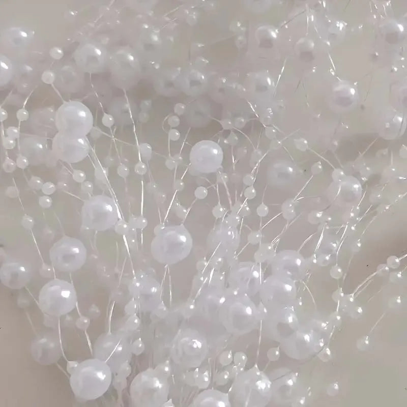Pearl Bead Chain Table Decor 5-Pack – Wedding & Party