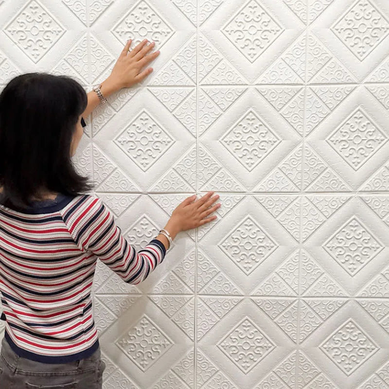 3D Brick Foam Wall Panels | Self-Adhesive 70x70cm Stickers