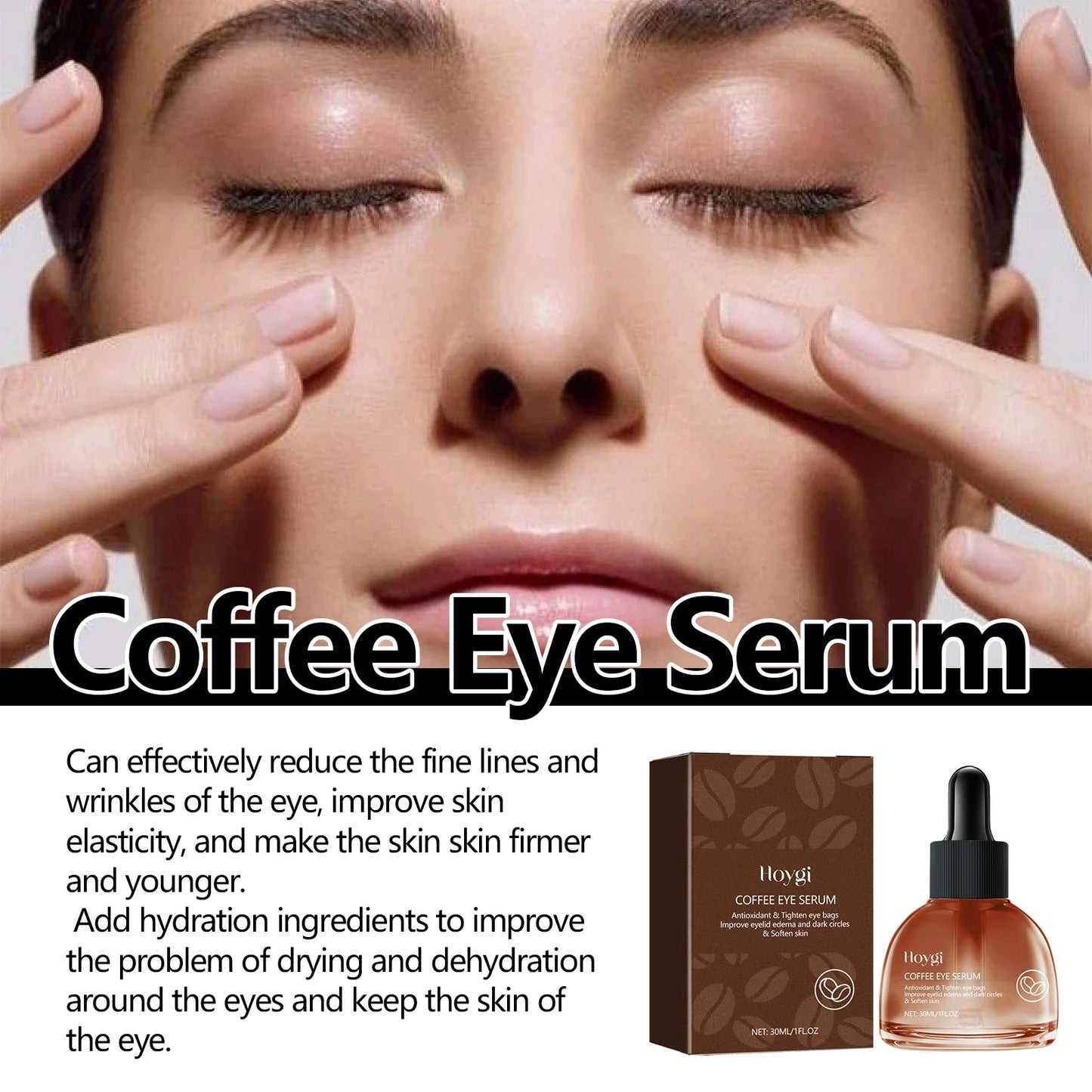 Hoygi Coffee Face & Eye Serum 30ml – Firming & Moisturizing