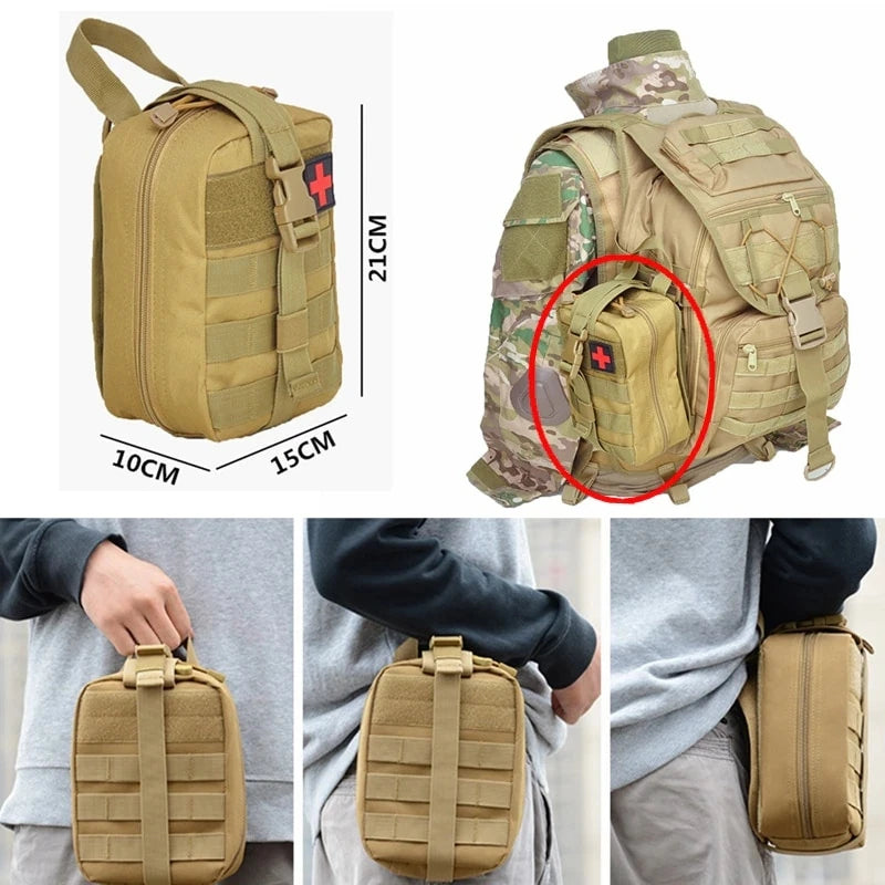 Life bag, outdoor first aid kit, large-sized SOS bag, hunting first aid kit, tool kit, Molle EMT first aid kit Peaceful Pleasures Health and Wellness