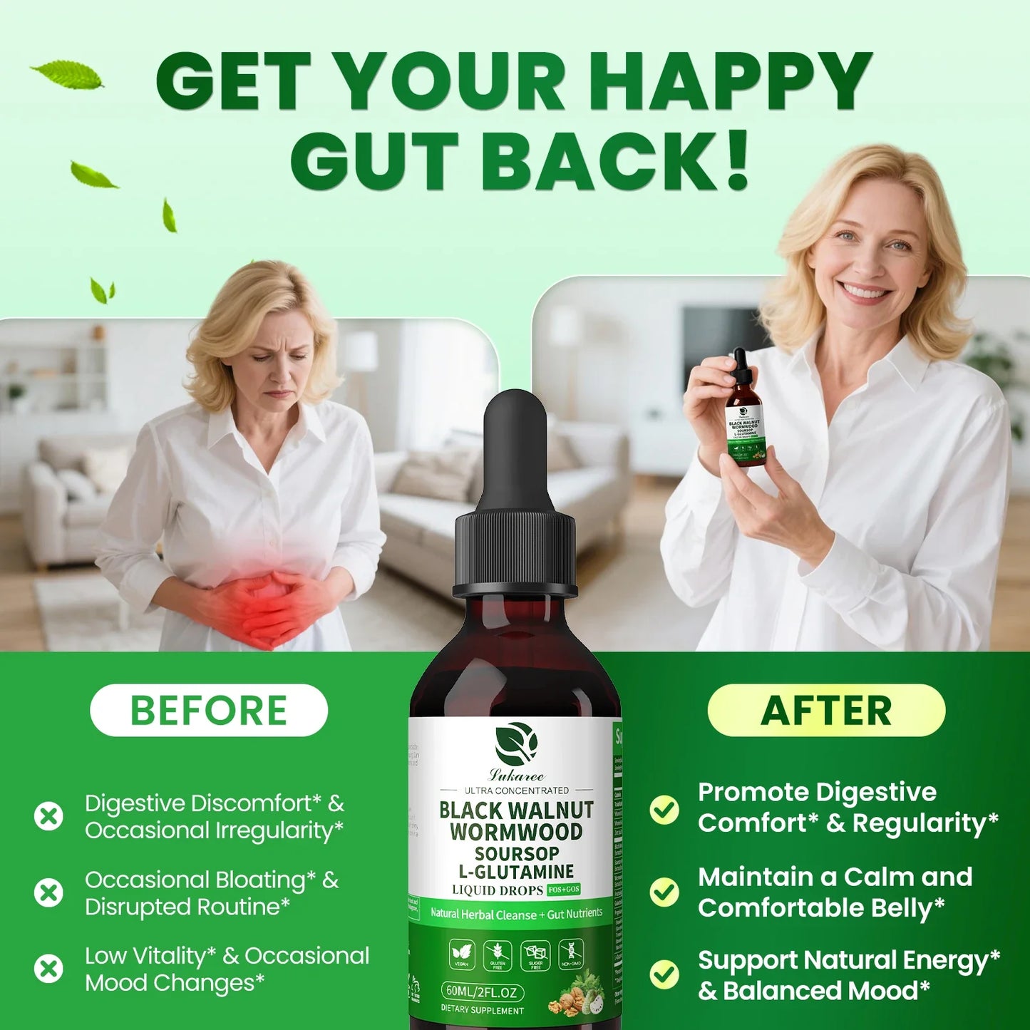 Wormwood Black Walnut Soursop Drops – Gut & Immune Support