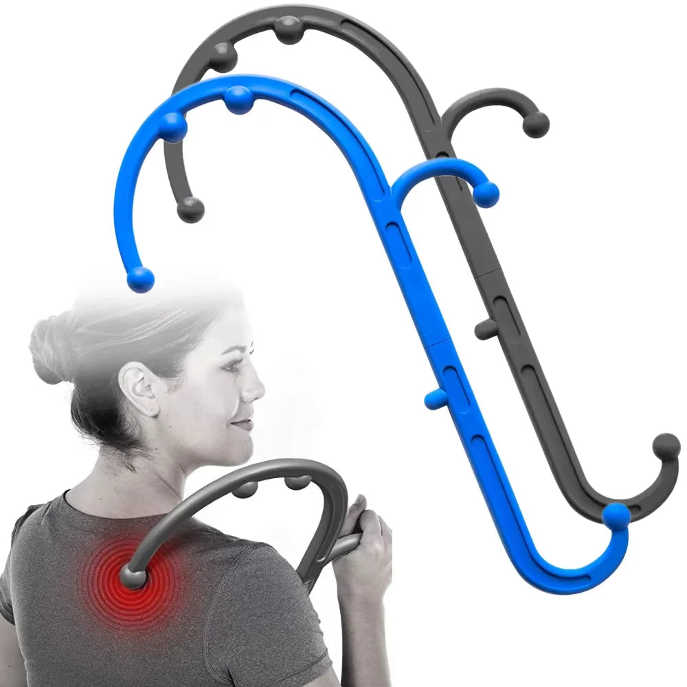 Trigger Point Hook Cane Massager – Back, Neck & Foot Relief
