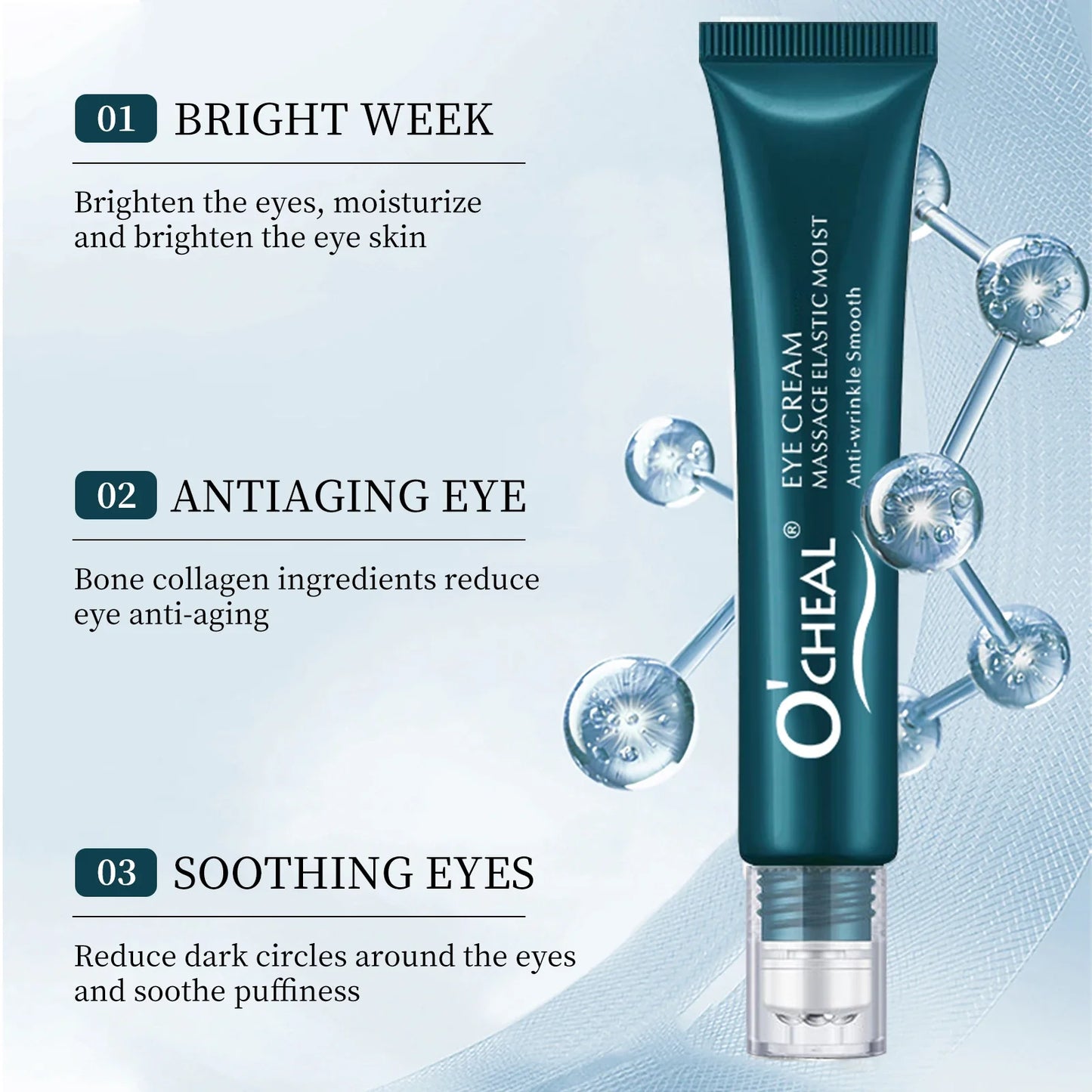 O'Cheal Roller Massage Eye Cream – Brightening & Firming