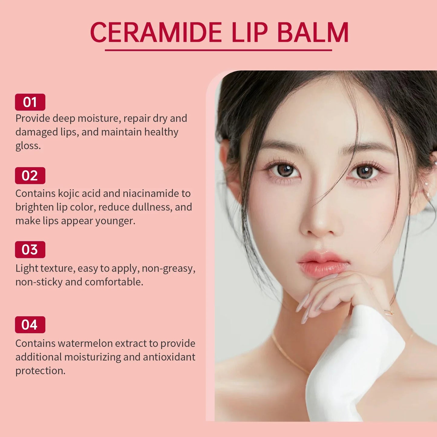 Watermelon Lip Balm – Shea Butter, Plumping & Moisturizing