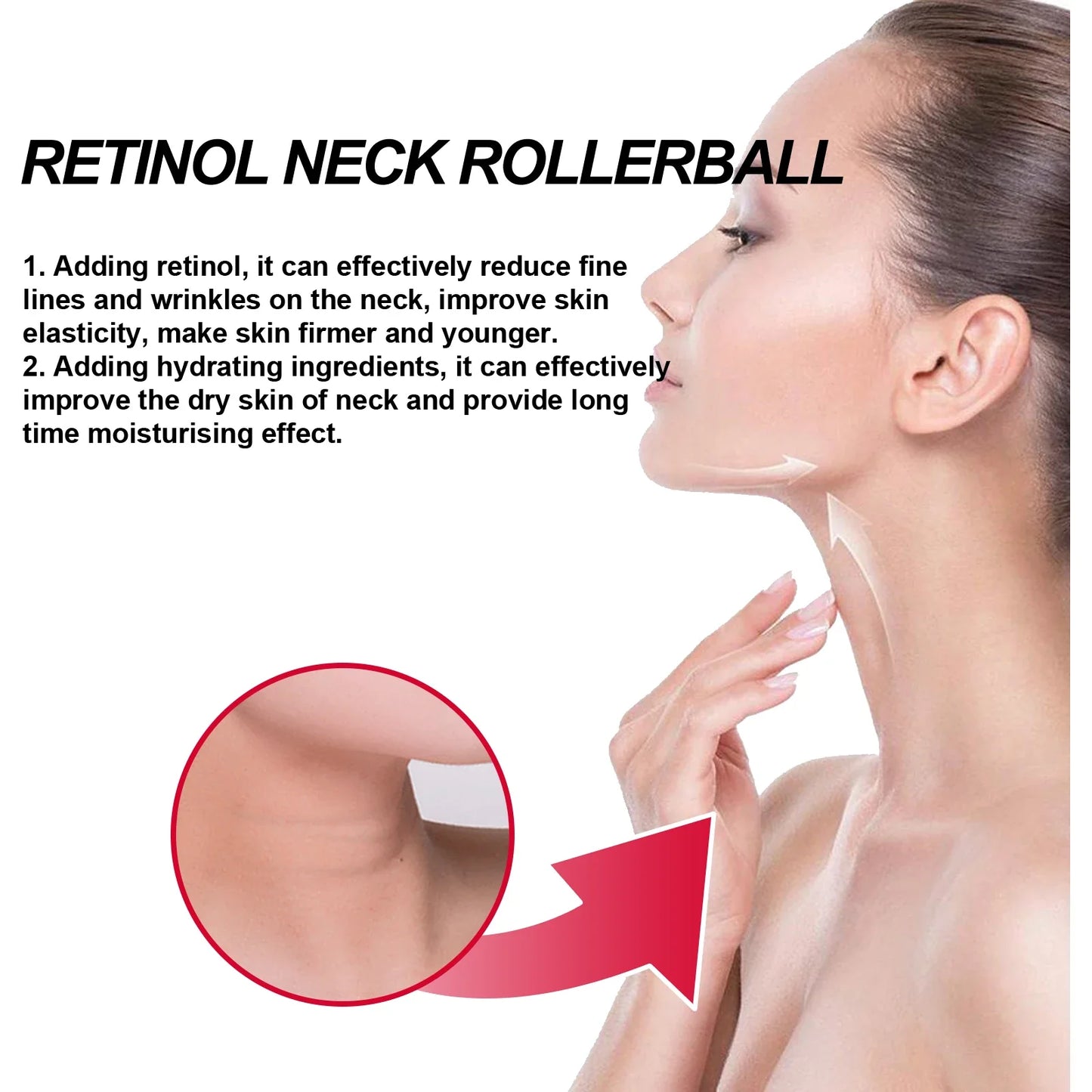 Retinol Neck Serum Roller – Firm, Lift & Moisturize