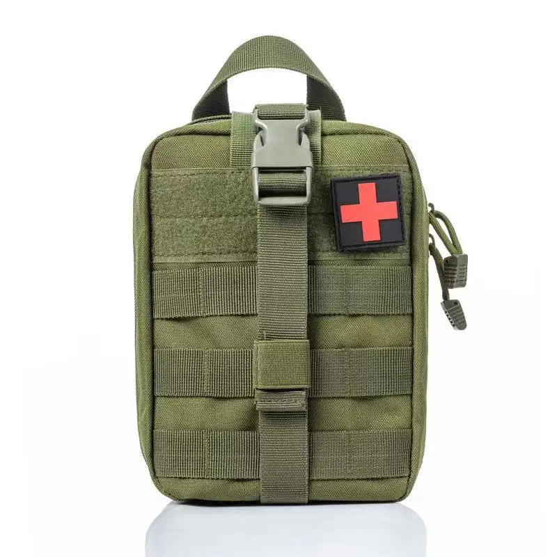 Life bag, outdoor first aid kit, large-sized SOS bag, hunting first aid kit, tool kit, Molle EMT first aid kit Peaceful Pleasures Health and Wellness Green