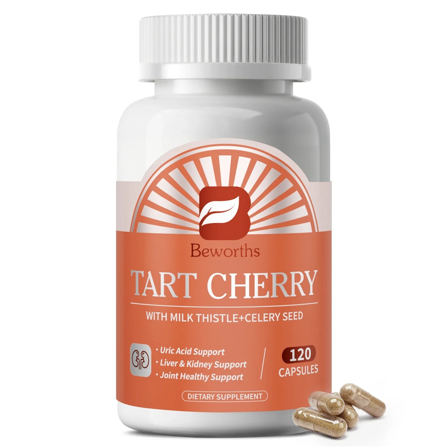 Beworths Tart Cherry Extract – Uric Acid & Joint Support 120ct