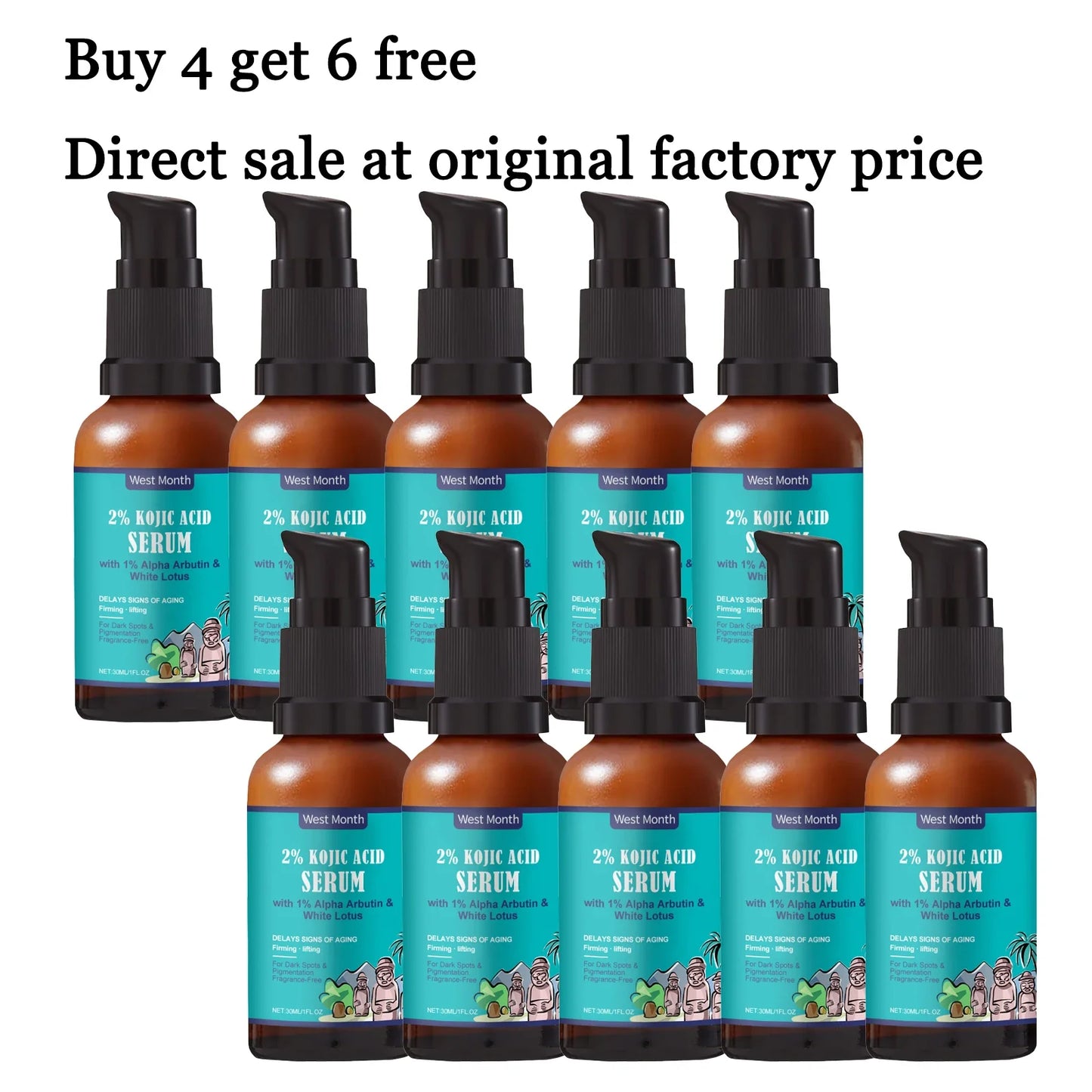 Kojic Acid Face Serum 30ml – Brighten & Even Skin Tone