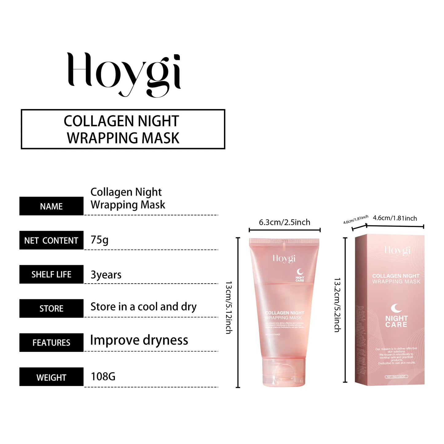 Hoygi Collagen Peel-Off Facial Mask – Hydrate & Brighten Skin