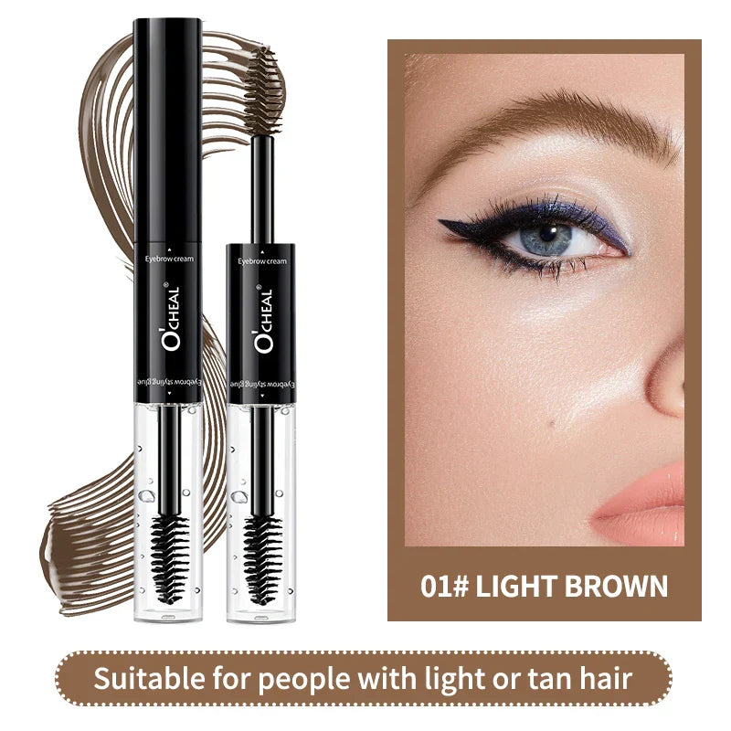 O'Cheal 2-in-1 Mascara & 3D Feathery Brow Wax Styling Duo