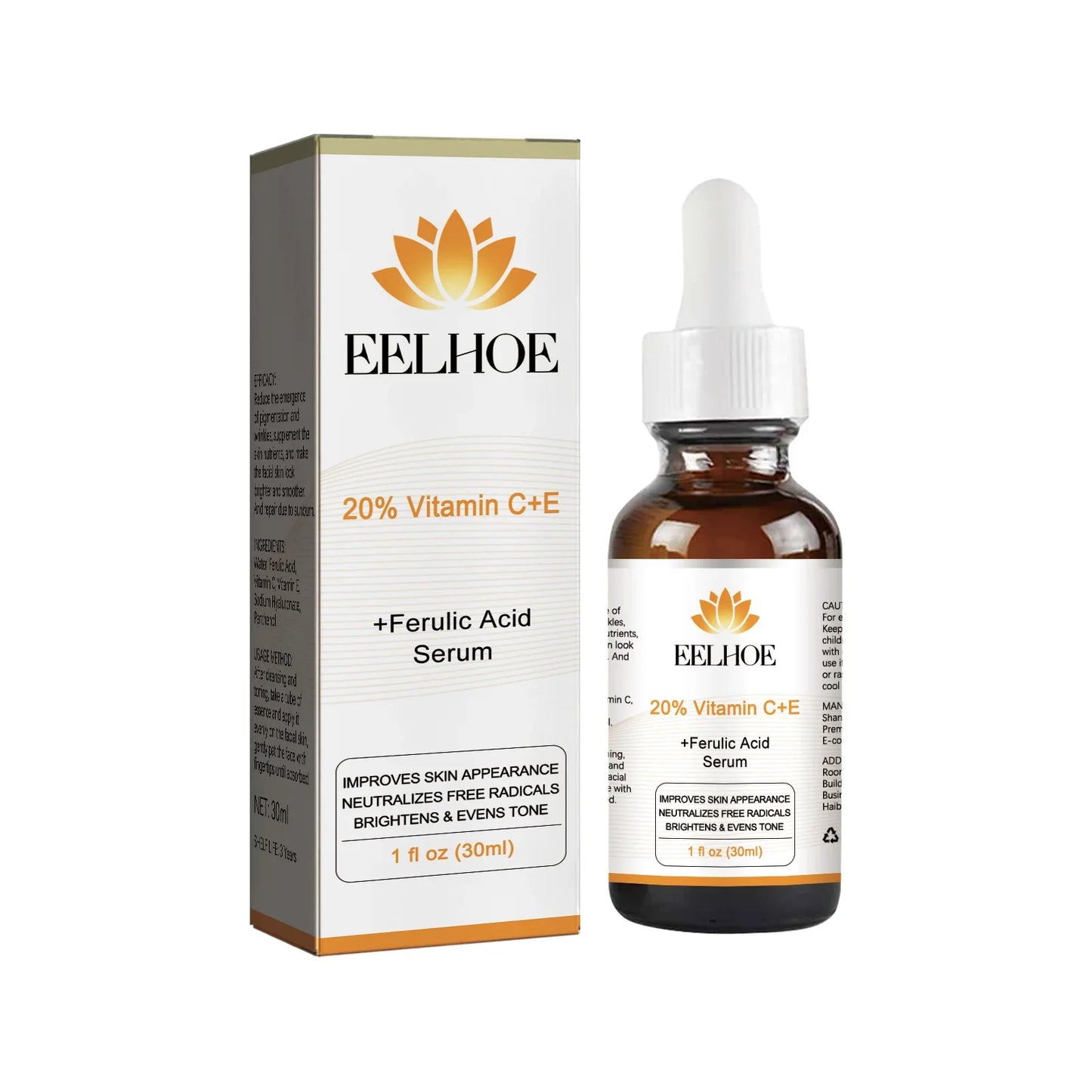 Vitamin C+E Face Serum 30ml – Glow, Moisture & Elasticity