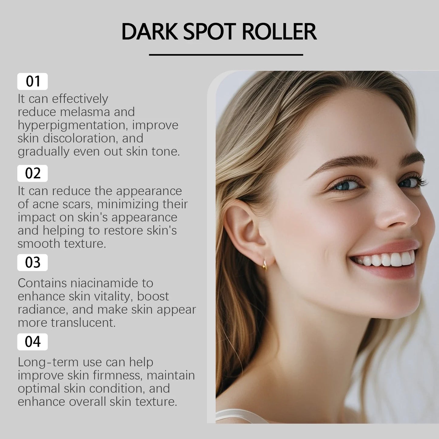 Hoygi Niacinamide Face Serum Roller 15ml – Brighten & Moisturize
