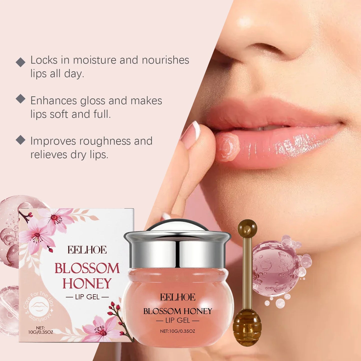 Blossom Honey Lip Gel – Moisturizing & Nourishing Lip Balm