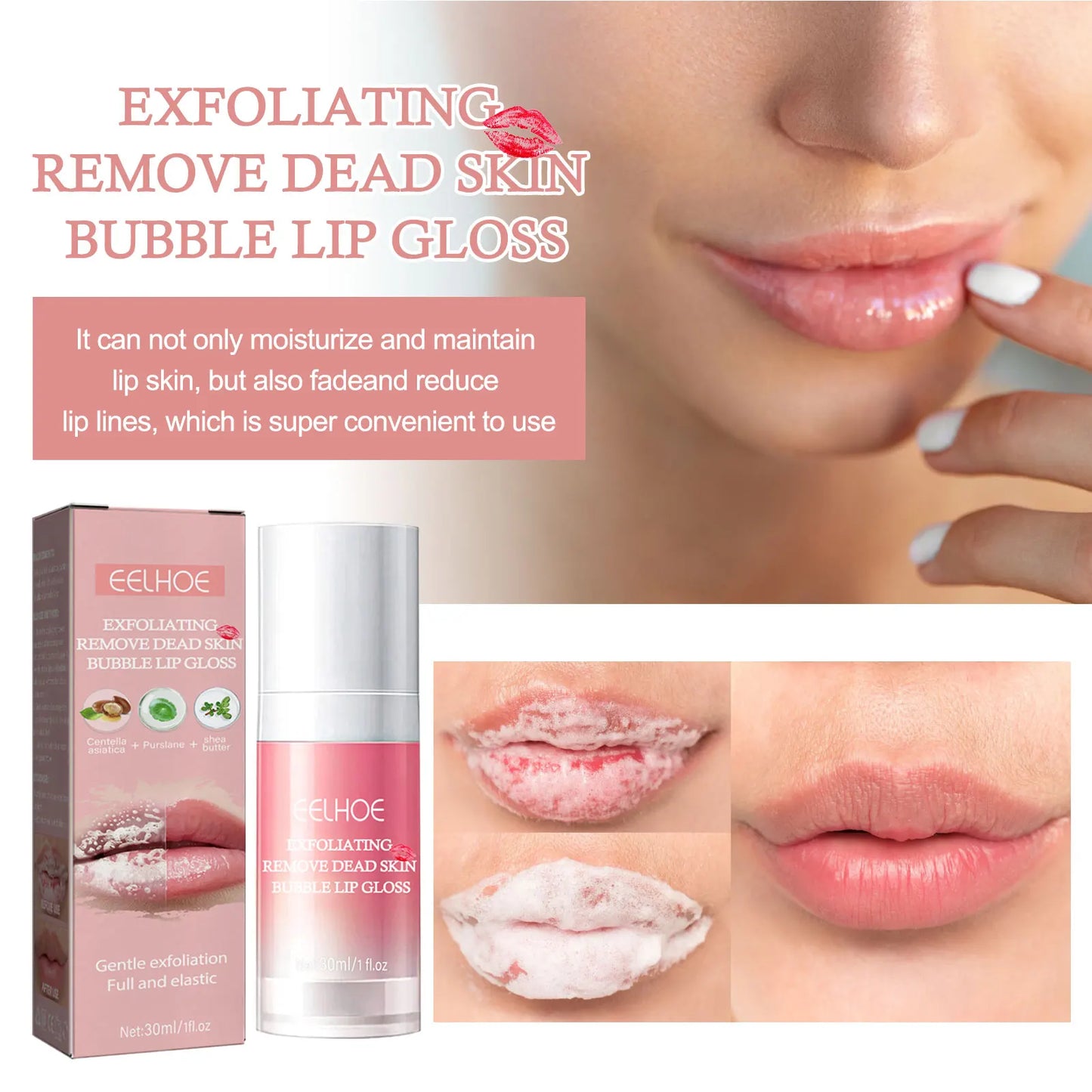 30ml Shea Butter Lip Exfoliating Mask – Moisturize & Smooth
