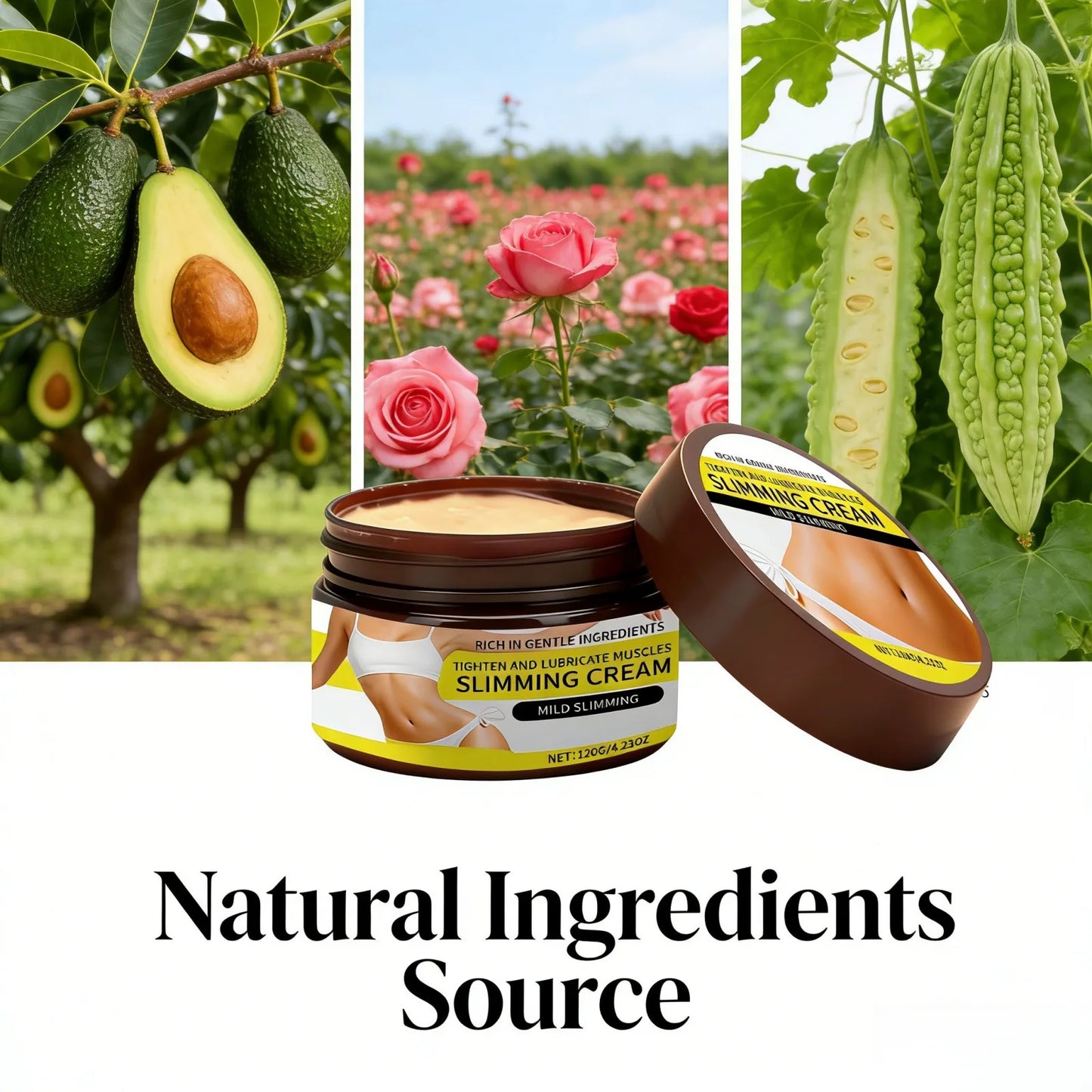 Anti Cellulite Cream for Body Massage with Rose Oil Peaceful Pleasures Health and Wellness