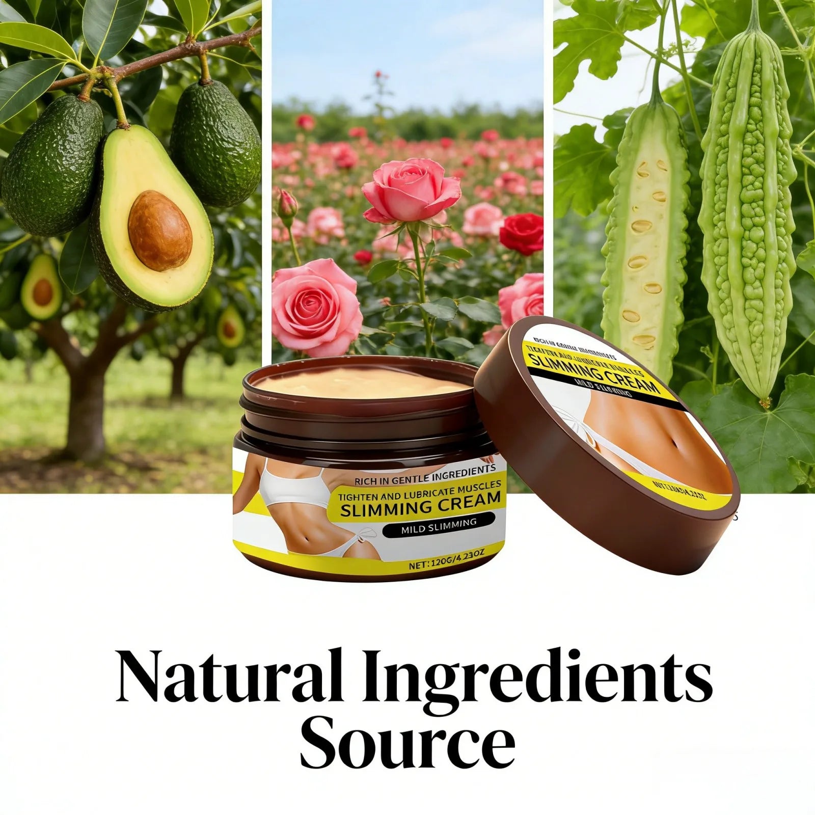 Anti Cellulite Cream for Body Massage with Rose Oil Peaceful Pleasures Health and Wellness