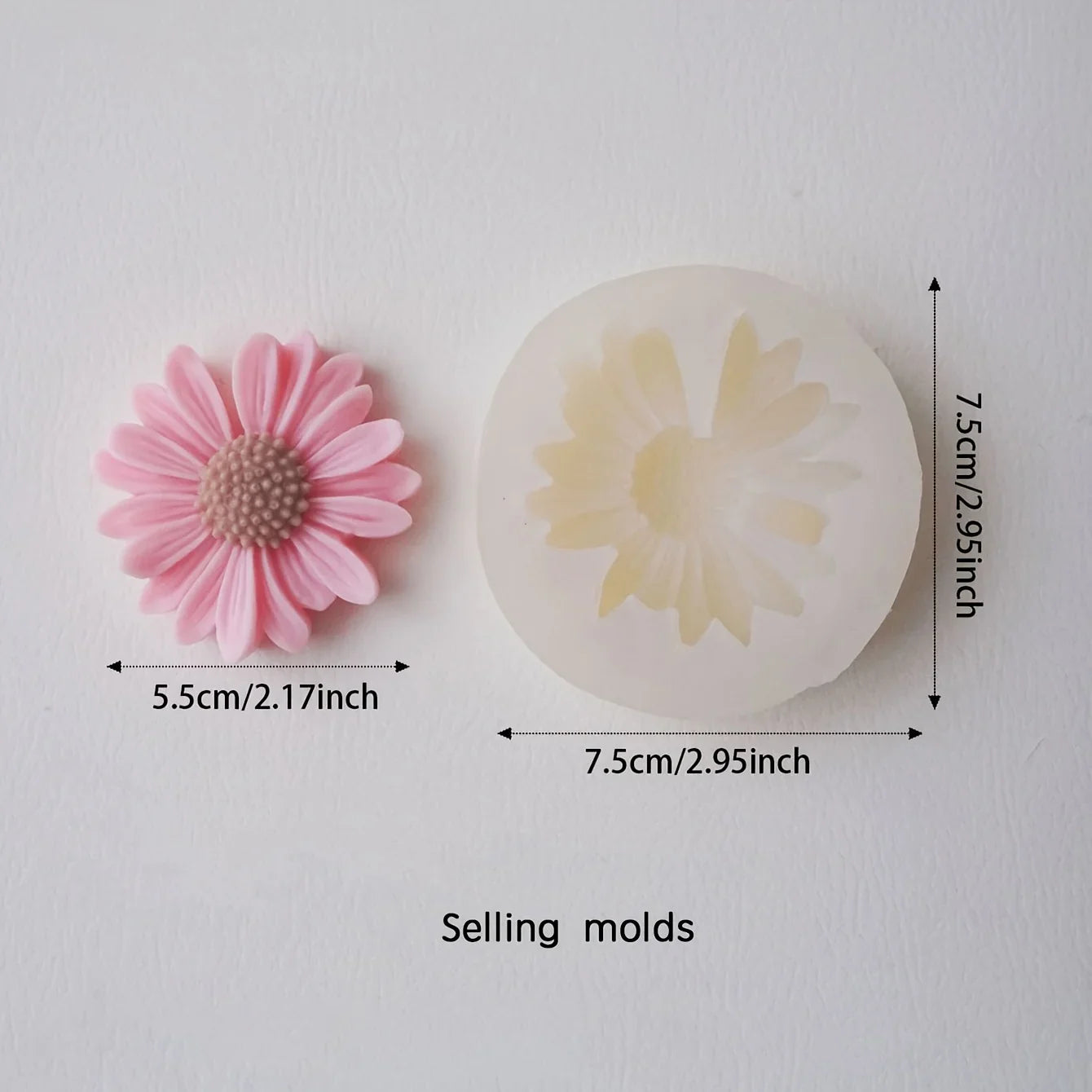 Daisy Silicone Candle Mould – DIY Aromatherapy & Craft Mold