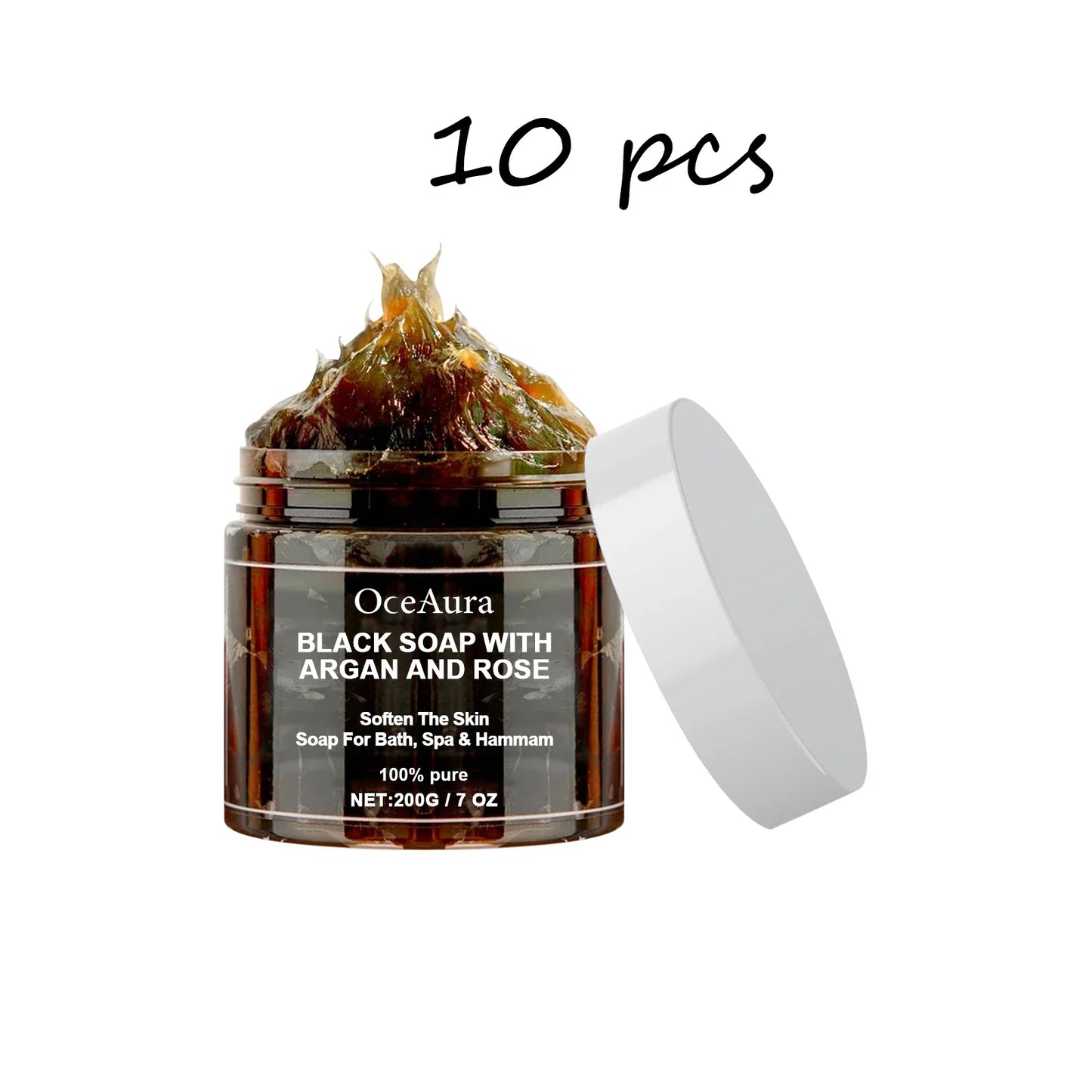 OceAura Rose Oil Black Body Soap – Cleanse, Moisturize & Deodorize