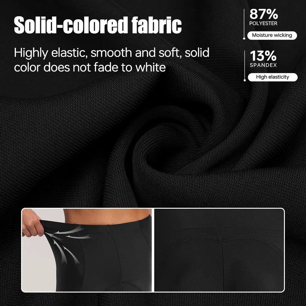 PHMAX Women's 5D Gel Padded Cycling Shorts – Quick Dry
