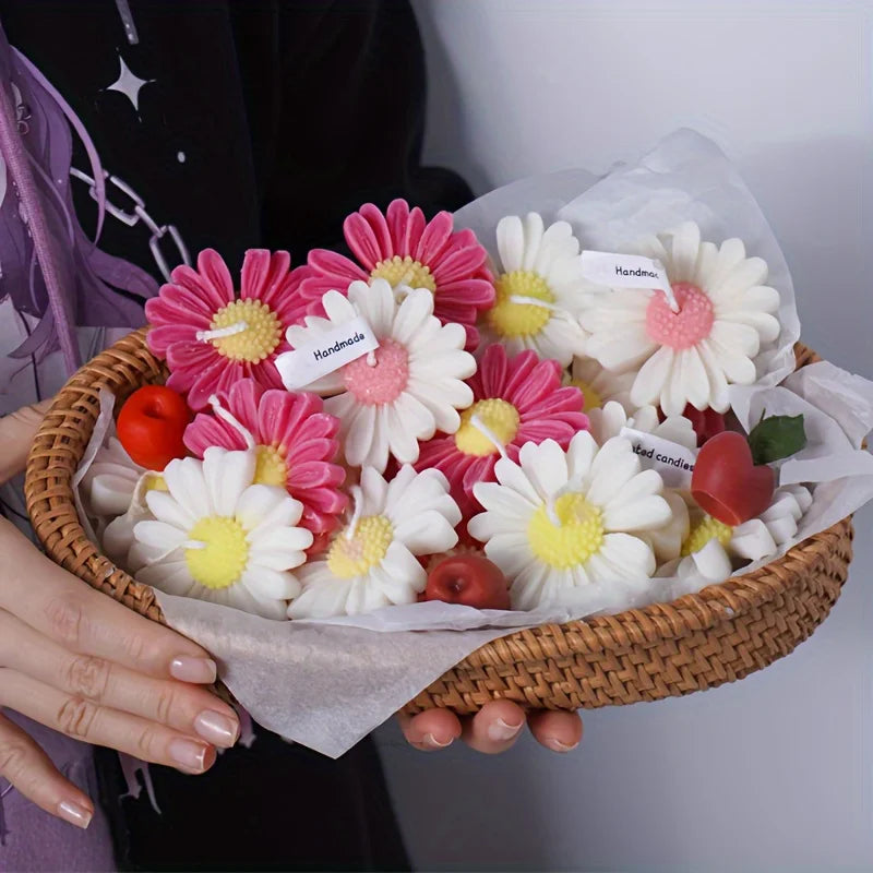 3D Daisy Flower Silicone Mold – DIY Candle, Resin & Soap