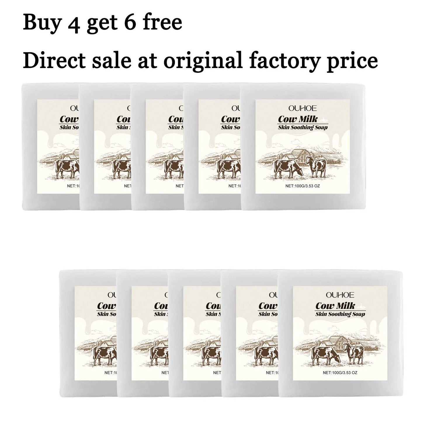 100g Milk Soap Bar – Moisturizing & Pore Cleansing Face & Body