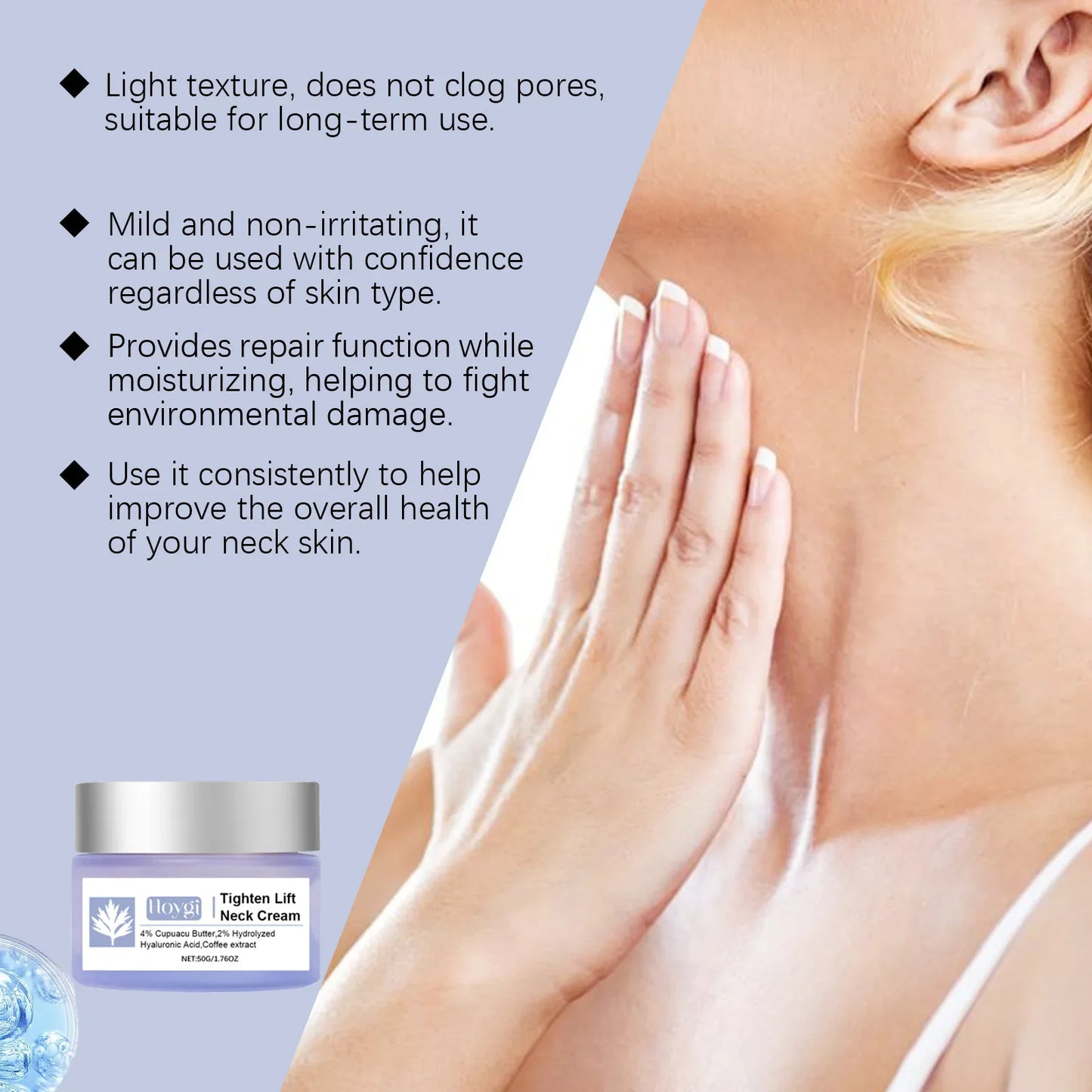 50g Firming Neck Cream – Moisturizing, Tightening & Anti-Aging