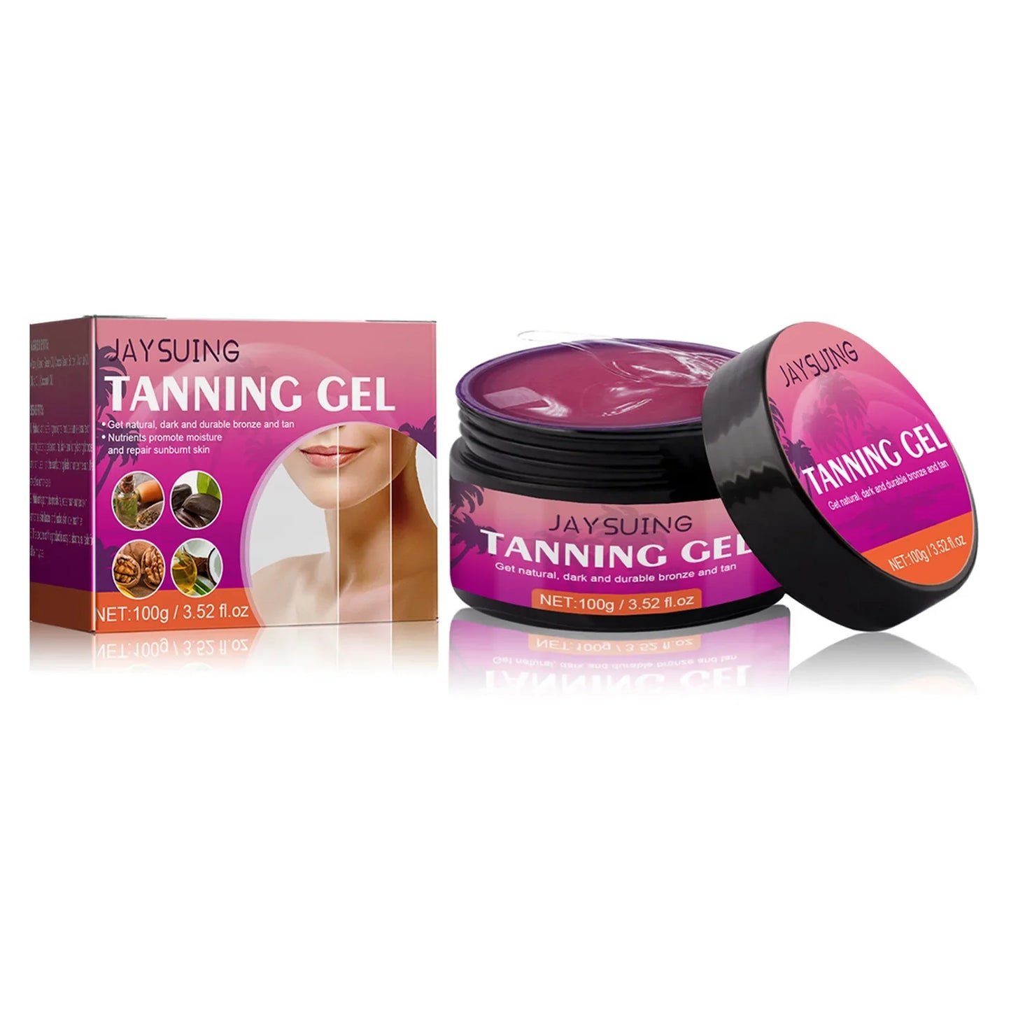 Jaysuing Tanning Accelerator Gel – Sunless Self-Tanner 100g