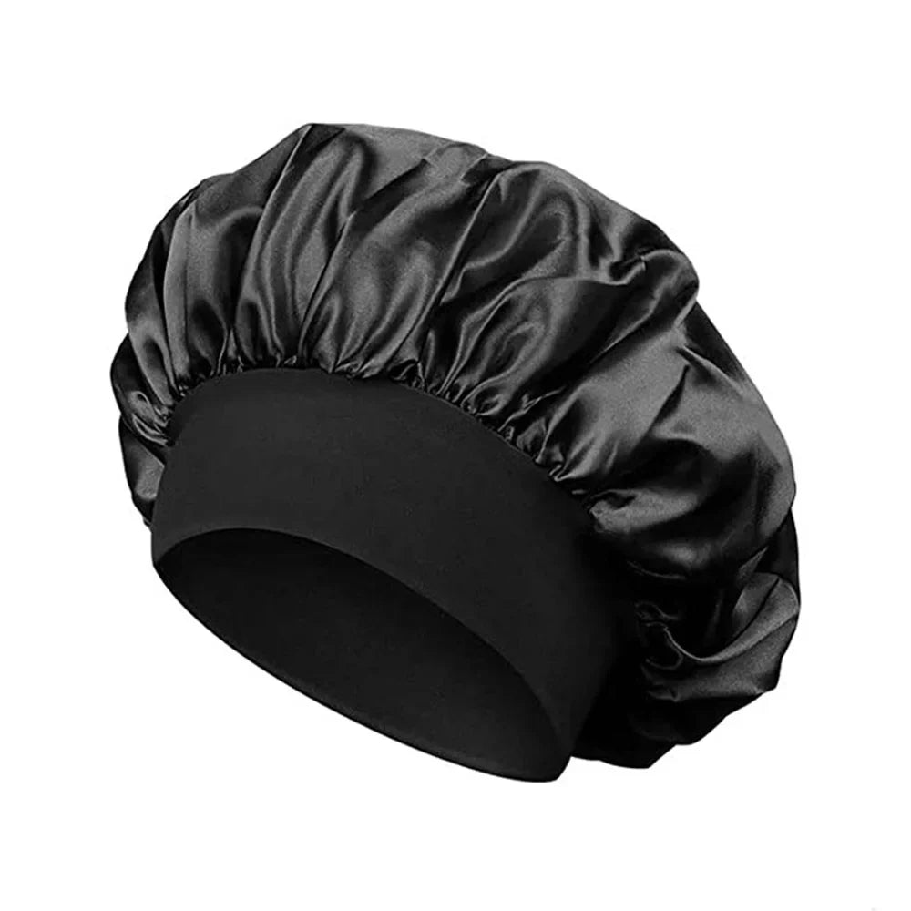 Satin Sleep Hair Bonnet Cap – Frizz-Free Night Cap for Women