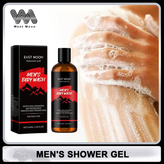 East Moon Men's Shower Gel – Moisturizing & Brightening Body Wash Men's Body Wash Oasis Select Moisturizing