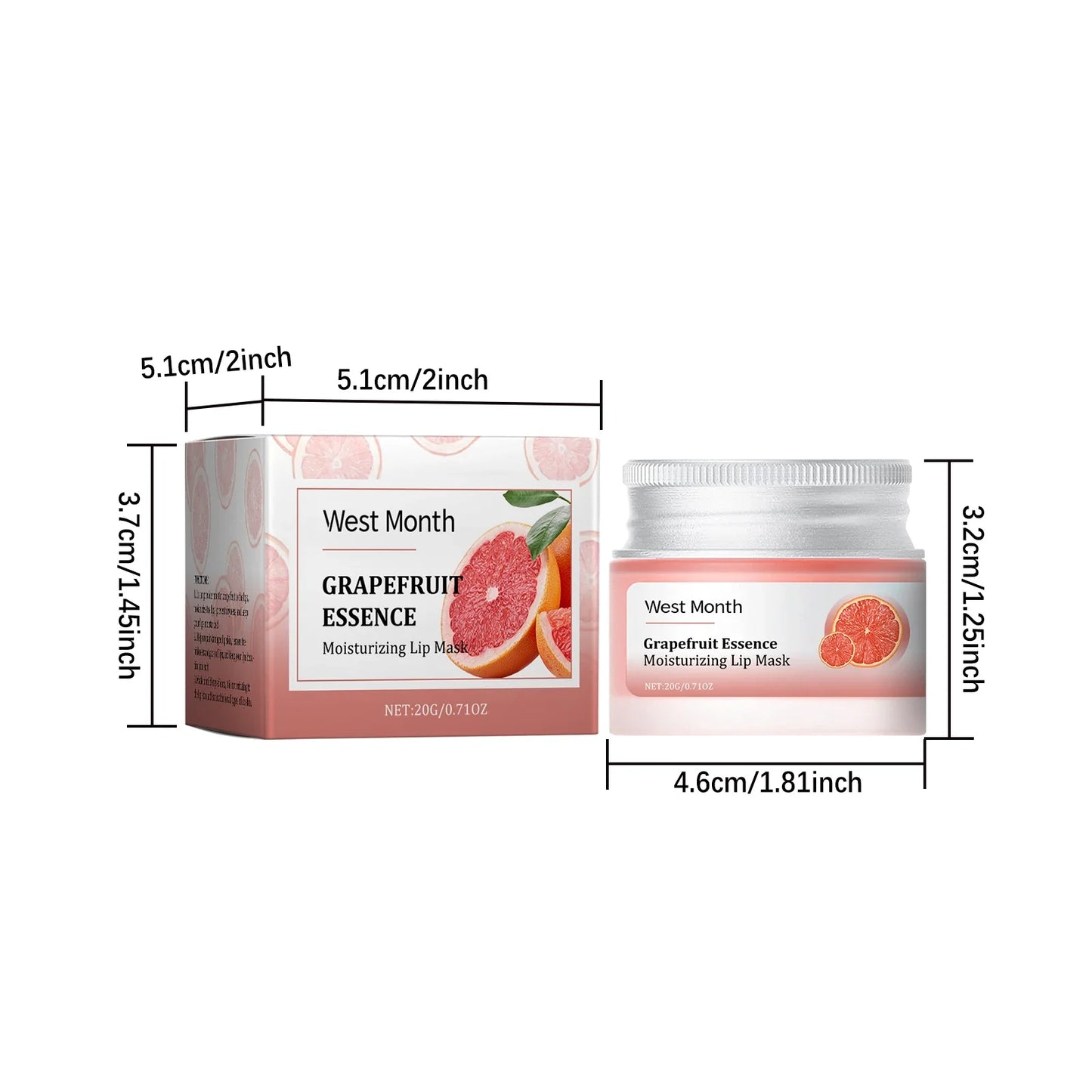 Grapefruit Essence Lip Mask – Moisturising & Fine Line Repair