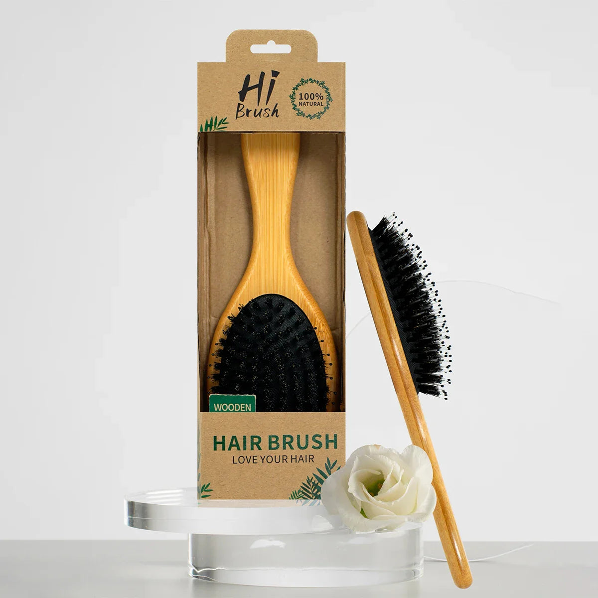 Bamboo Air Cushion Paddle Comb – Smooth & Tangle-Free Hair