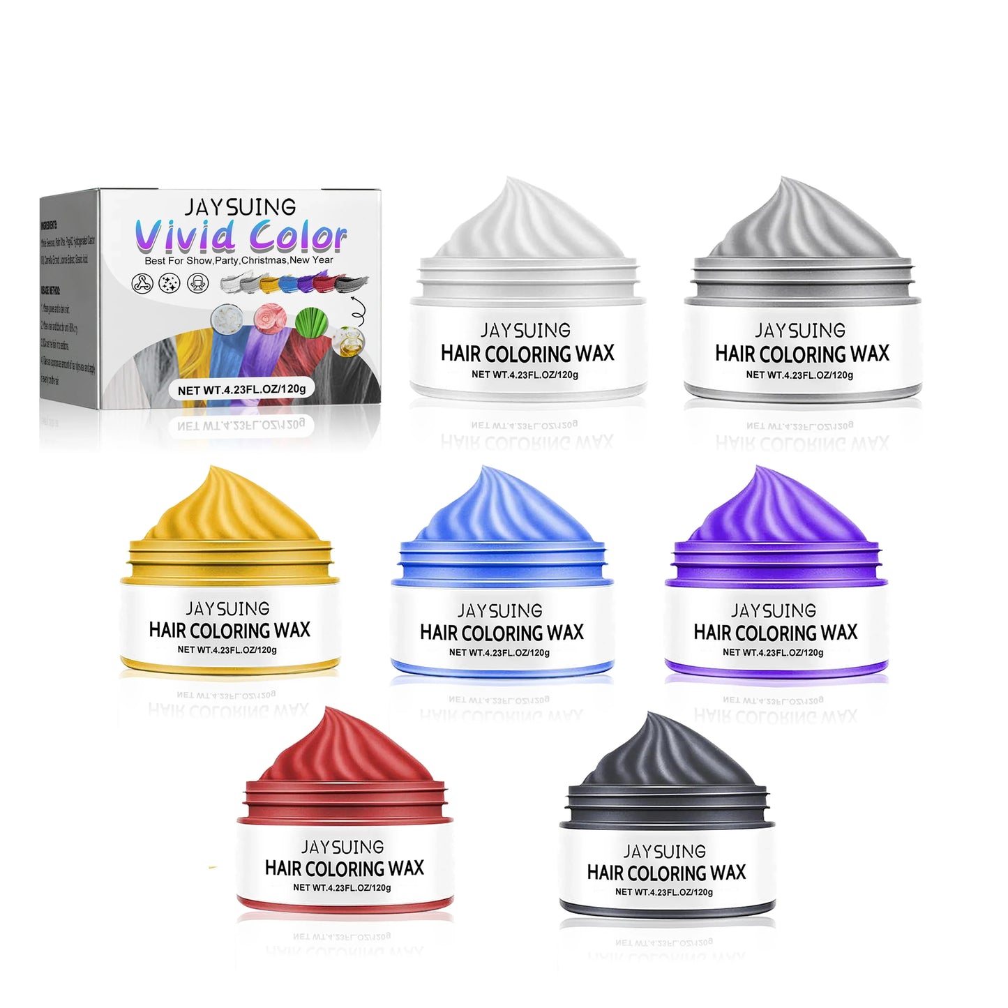 Temporary Hair Color Wax – DIY Styling Pomade 120g