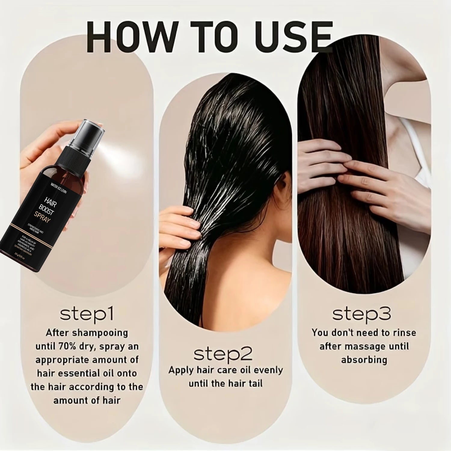 Hair Boost Spray – Biotin, Keratin & Hyaluronic Acid | 30g Leave-In Hair Spray Peaceful Pleasures Health and Wellness