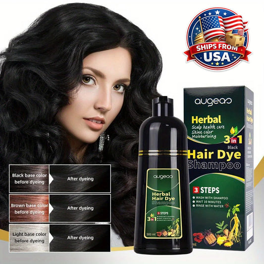 3-in-1 Hair Color Shampoo – Natural Gray Coverage for Men & Women Peaceful Pleasures Health and Wellness