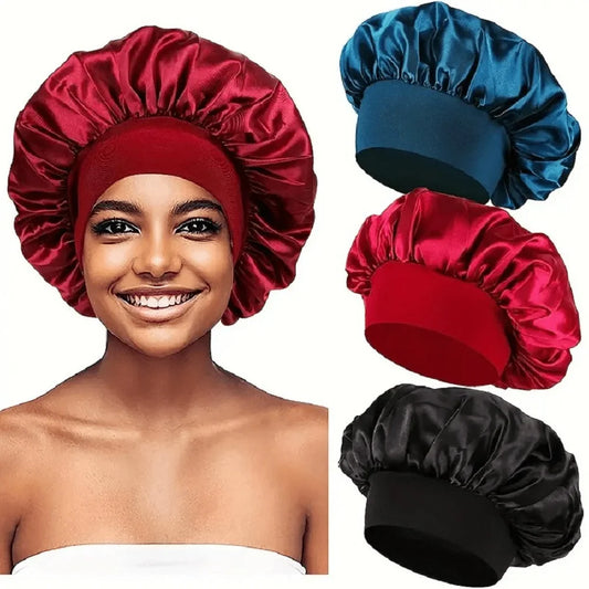Satin Sleep Hair Bonnet Cap – Frizz-Free Night Cap for Women Satin Sleep Bonnet Oasis Select