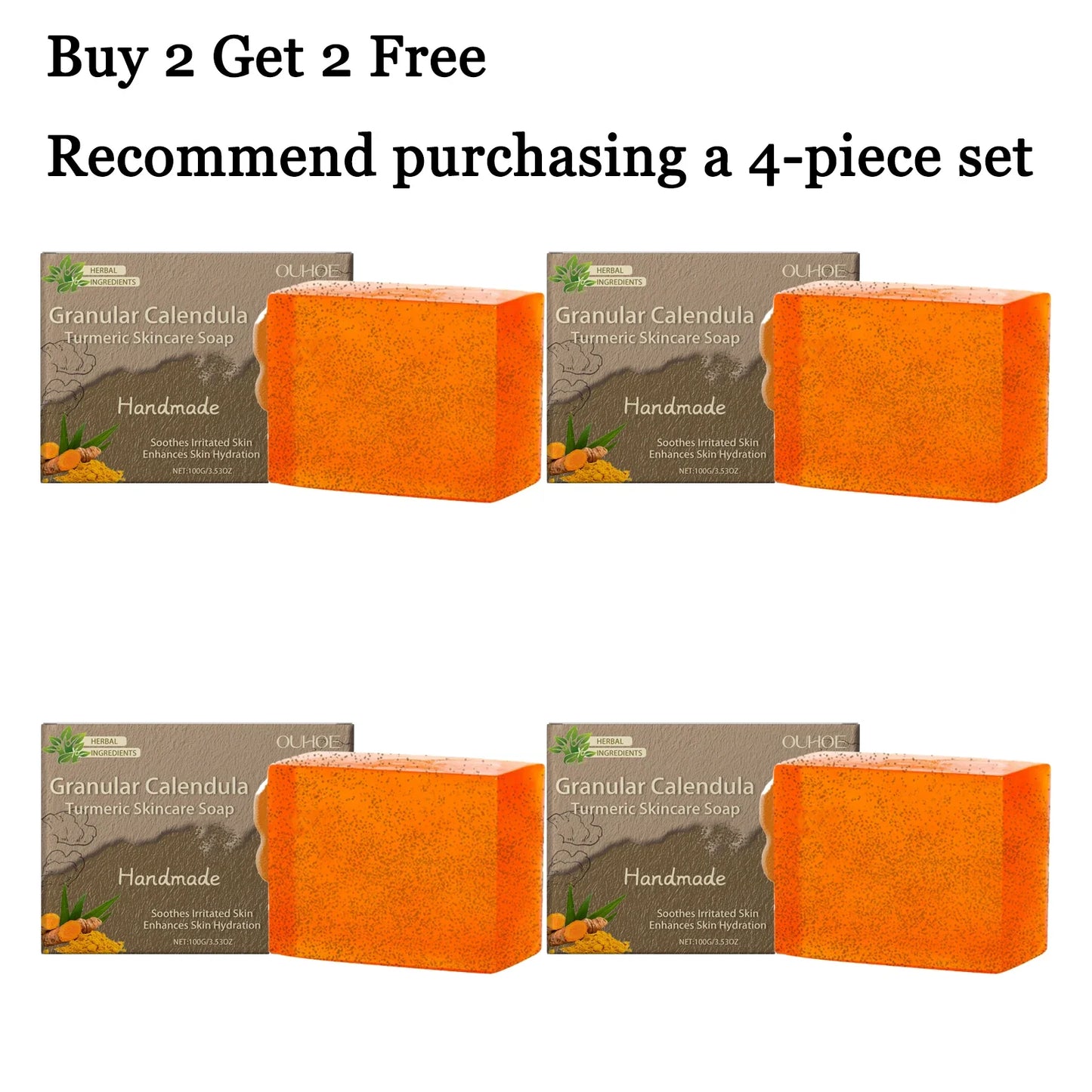 Calendula Handmade Body Soap – Moisturizing & Cleansing 100g