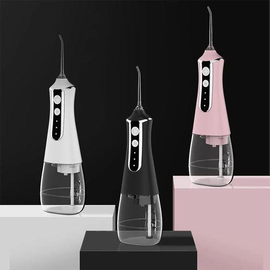 Electric water flosser home portable flosser usb rechargeable scaler large capacity teeth cleaner teeth beauty with 5 nozzles Peaceful Pleasures Health and Wellness