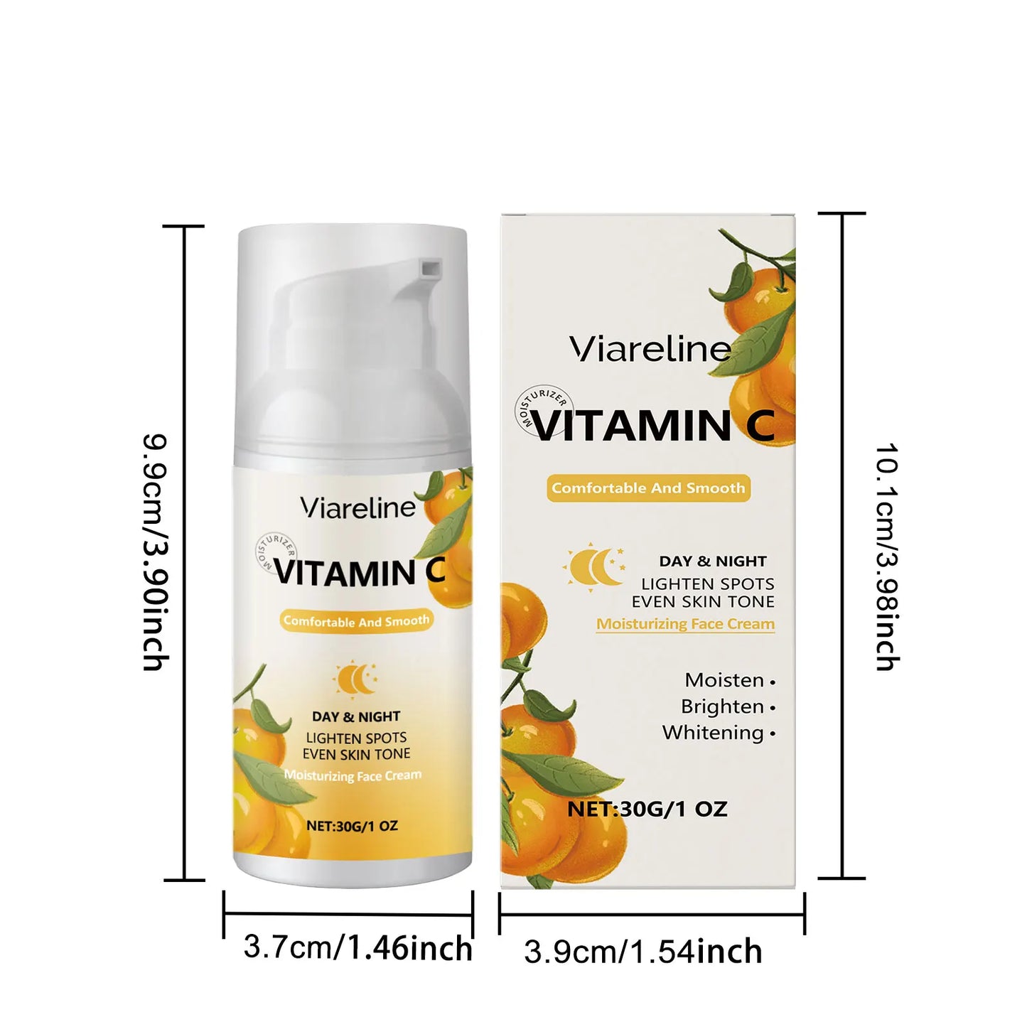 Viareline Vitamin C Face Cream – Brightening & Deep Moisture 30g
