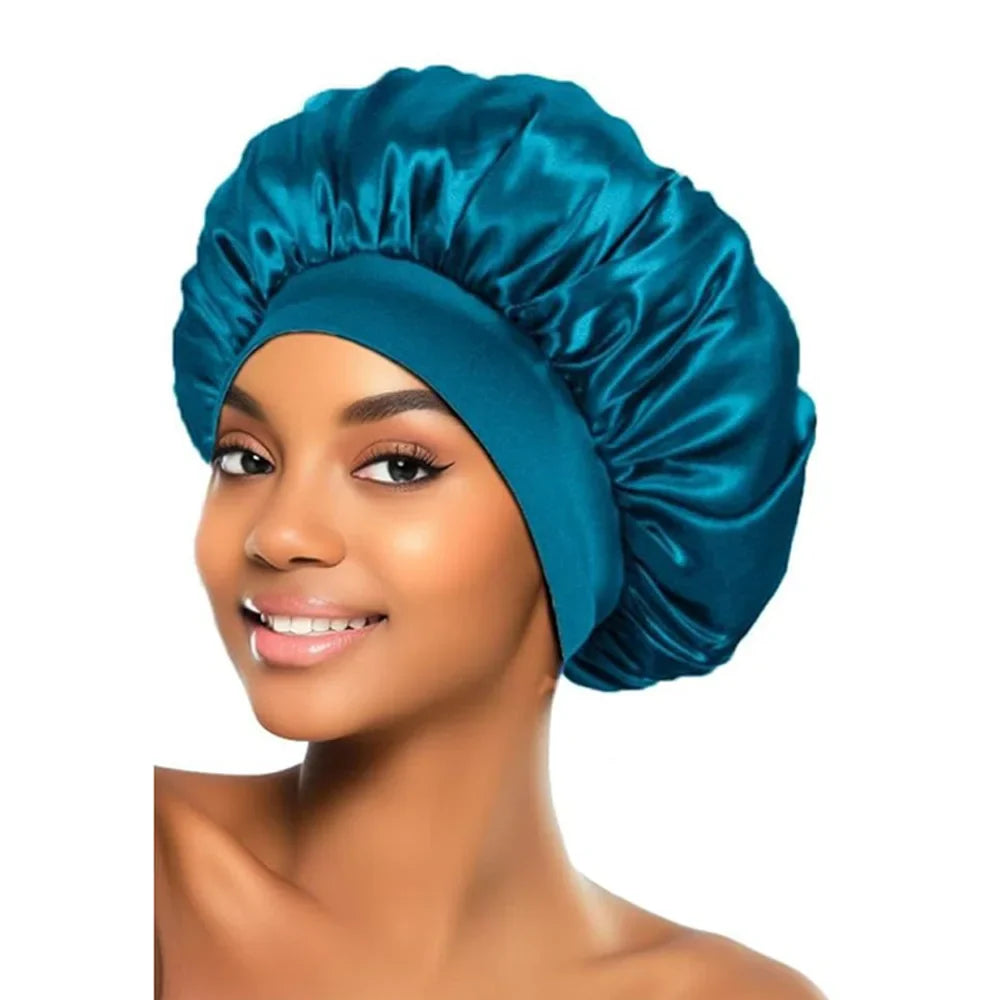 Satin Sleep Hair Bonnet Cap – Frizz-Free Night Cap for Women