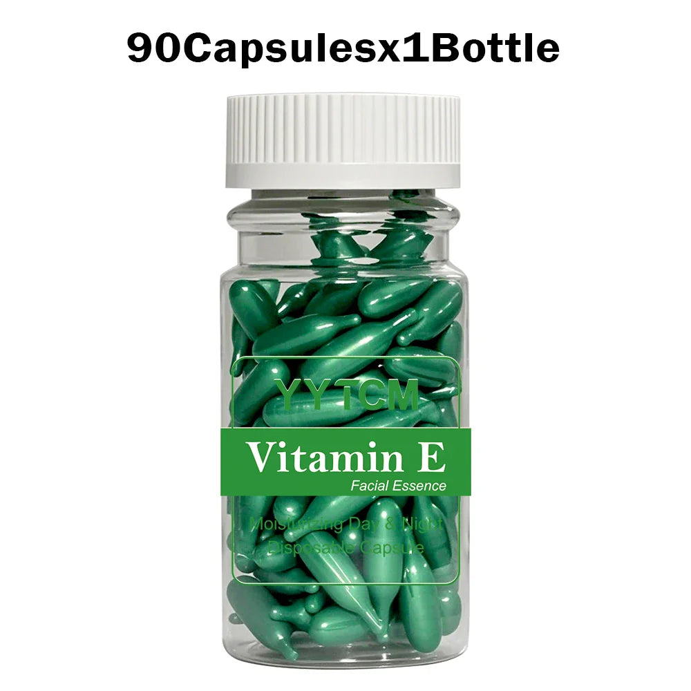 Vitamin E Serum Capsules – Hydrating Face Essence | 90ct
