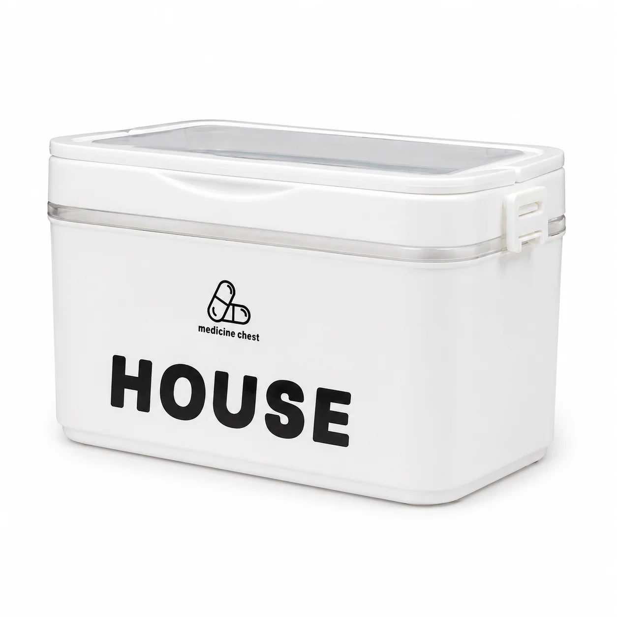 YX Large-Capacity Multi-Tier Stackable Storage Box Practical Portable Home First Aid Emergency Kit with Transparent Lid and Handles Organizer for Pills Crafts Hair Accessories Cosmetics Small Items Kitchen Bathroom Office Dor Peaceful Pleasures Health and Wellness New model 2-layer United States